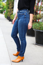 Load image into Gallery viewer, Stand Out Dark Denim High Rise Skinny Fit Button Fly Jeans
